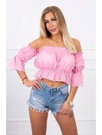 Blúzka vo svetlo ružovej farbe