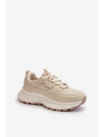 Sneakersy Damskie HI-POLY SYSTEM Big Star NN274A105 Beżowe
