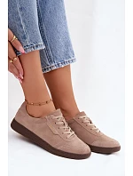 Dámske semišové kožené tenisky Vinceza 79635 beige Dámske semišové kožené tenisky Vinceza 79635 beige