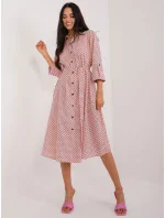 Šaty LK SK 509673.13 broskyňová