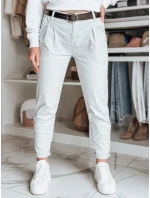 Dámske nohavice chinos s opaskom MODELA svetlo šedá FashionStreet UY2564 Dámske nohavice chinos s opaskom MODELA svetlo šedá FashionStreet UY2564