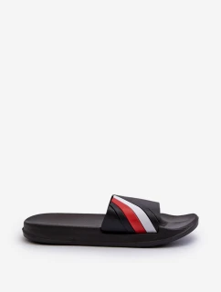 Klasyczne Lekkie Klapki Męskie Czarne Bemostom