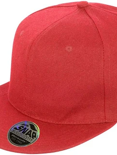 Result Headwear RC 083X 6-panelová čiapka s plochým šiltom 28.083X červená