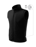 Next fleecová vesta unisex čierna 01 (štítok značky)