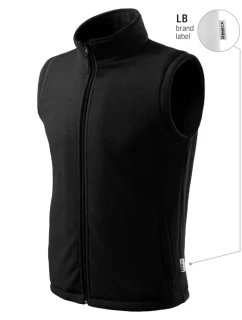 Next fleecová vesta unisex čierna 01 (štítok značky)