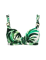 SUMMER PALM - Tvarujúci vystužený vrchný diel plaviek so zlatými detailmi Triumph