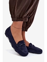 Dámské Mokasíny Ploché Tmavě Modré Olisa Dámské Mokasíny Ploché Tmavě Modré Olisa