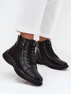 Dámske členkové topánky 24BT02-7978 Black - Unisoft