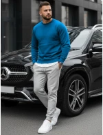 Pánska hladká tmavomodrá mikina FashionStreet BX5058