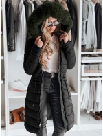 Dámska zimná bunda TRENDNEL obojstranná s kapucňou čierna FashionStreet TY5023