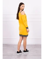 Šaty Tres Chic v horčicovej farbe Šaty Tres Chic v horčicovej farbe