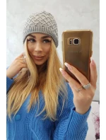 K204 fleecová šiltovka svetlo šedá