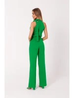 M746 Kombinéza so zaväzovaním za krkom - zelená