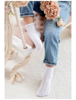 Skarpetki Dziecięce Ażurowe Białe