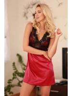 Dámska nočná košeľa Merida Burgundy with Black - Kalimo