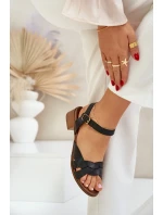 Sandále na podpätku model 210705 Krok vo veľkom štýle