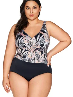 Dámske jednodielne plavky 61 čierna - AVA