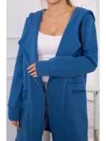 Zateplená džínsová bunda s kapucňou