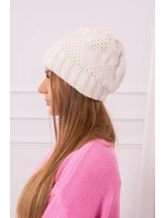 Dámska čiapka Danuta K331 light ecru