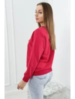 Mikina s červenou potlačou