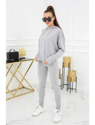 Kim Pearl Buttons pletená súprava PU1121 Silver - Vittoria Ventini