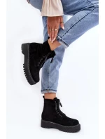 Dámske členkové topánky M532-1 model 190537 Black - ERYNN Dámske členkové topánky M532-1 model 190537 Black - ERYNN