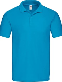 Fruit of the Loom Original Polo Pánske piqué polo 16.3050 azúrovomodrá