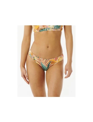 RIP CURL Brazilian Soul Revo Cheeky zeleno-žlté plavky RIP CURL Brazilian Soul Revo Cheeky zeleno-žlté plavky