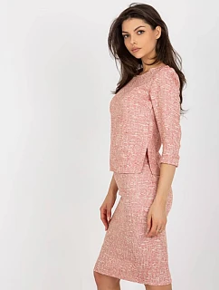 Vlnená ceruzková sukňa Lakerta red melange (506490)