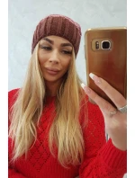 Milano fleecová čiapka K203 tmavo ružová+hnedá Milano fleecová čiapka K203 tmavo ružová+hnedá