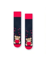 Vzorované pánske ponožky Steven art.136 Srdiečka