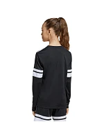 Detské tričko adidas Squadra 25 s dlhým rukávom čierno-biele JJ0047