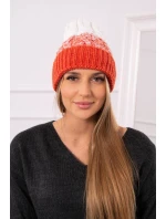 Dámska čiapka Samara K346 červená+biela Dámska čiapka Samara K346 červená+biela