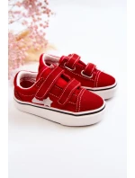 Klasyczne Tenisówki Dziecięce Na Rzepy Czerwone Phiris