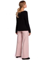 Sveter s výstrihom Bateau M511 sivý - Moe