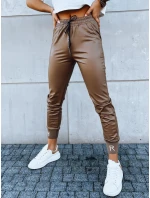 Dámske kožené nohavice TERRACE camel FashionStreet UY1696 Dámske kožené nohavice TERRACE camel FashionStreet UY1696
