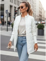 Dámska prešívaná bunda ARANA ecru FashionStreet TY3616 Dámska prešívaná bunda ARANA ecru FashionStreet TY3616