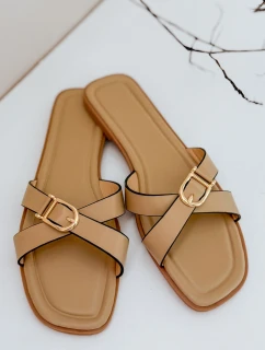 Dámske žabky BELICCA khaki FashionStreet ZY0979