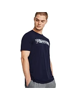 Pánske tričko Under Armour Camo Chest Stripe, tmavomodré, 1376830, veľkosť 410 M