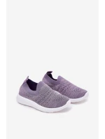 Dziecięce Wsuwane Buty Sportowe Fioletowe Grinala