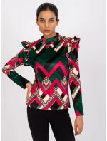 Blúzka DHJ BZ 6533C 1.81P tmavo zelená