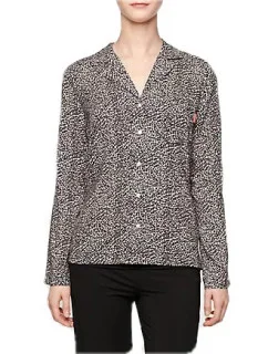 Dámske pyžamo vrch.diel QS1678E - Calvin Klein