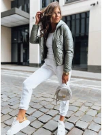 Dámska prechodná prešívaná bunda LILYWOOL zelená FashionStreet TY3712 Dámska prechodná prešívaná bunda LILYWOOL zelená FashionStreet TY3712