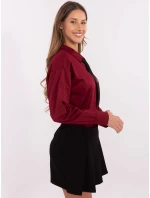 Košeľa DHJ KS 9213.86 bordová