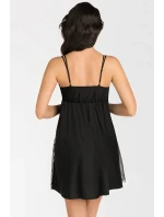 Dámska nočná košeľa Inessa K823 Black - Gorsenia