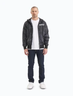 Pánska športová bunda s logom Black-Grey - Pitbull