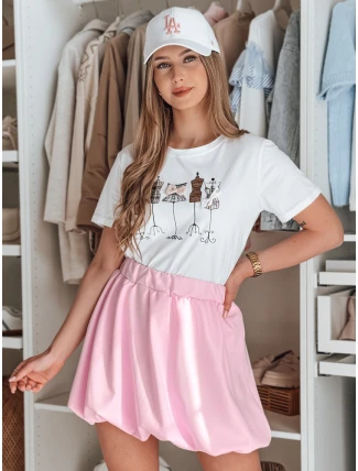 Dámska mini sukňa PUFFELLA ružová FashionStreet CY0504