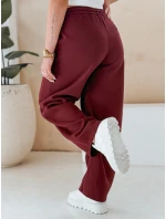 Dámske tepláky so širokými nohavicami DRESMOOD PREMIUM bordová FashionStreet UY2688