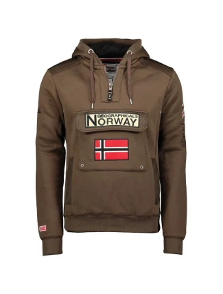 Geographic Norway Gymclass DB 054 M WW2487H/GN-Brown Mikina