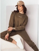 Dámska nadrozmerná mikina AWIOL hnedá FashionStreet BY1273